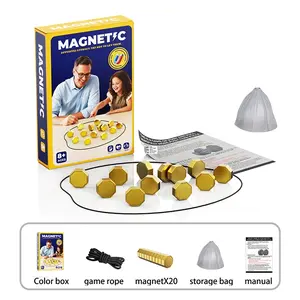 Exciting Magnetic Game For Family Game Night, Great Fun Games For Kids, Includes 1 Rope, 20 Magnets, And Instructions