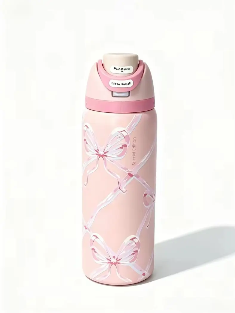 Owala Glitter Sugar Plum Fairy Stainless Steel Vacuum Insulated Cup - 32 oz (940ml), Straw Lid, Leak-Proof, BPA Free, Anti-Scalding, Loop-Attached, Portable Gym Travel Reusable Drinkware, 13-24H Insulation, 24H Ice-Cold Drinks, Perfect Gift Tumbler, Water