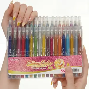 Glitter gel pen-Metallic Vibrant Sparkle gel pens for coloring,glitter pens for adults,colored gel pens for Adult Coloring Books and Drawing tiktokshopblackfriday Sketch Art Marker Waterproof Paint Marker