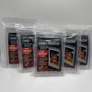 Ultra Pro One-Touch Thick Card 200pt Point Magnetic Card Holders - Lot of 5 Rod Sleeves