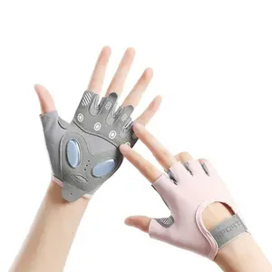 Fitness Women's Half Finger Gloves Anti Cocoon, Outdoor Cycling Anti Slip Exercise Equipment Iron Roller Skipping Rope