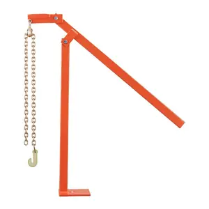 VEVOR 32 in T Post Puller, Heavy Duty Fence Post Puller with 43 in Lifting Chain, Rust-Resistant Steel, Labor-Saving T-Post Remover Tool for Round Fence Posts, Sign Posts Tree Stumps