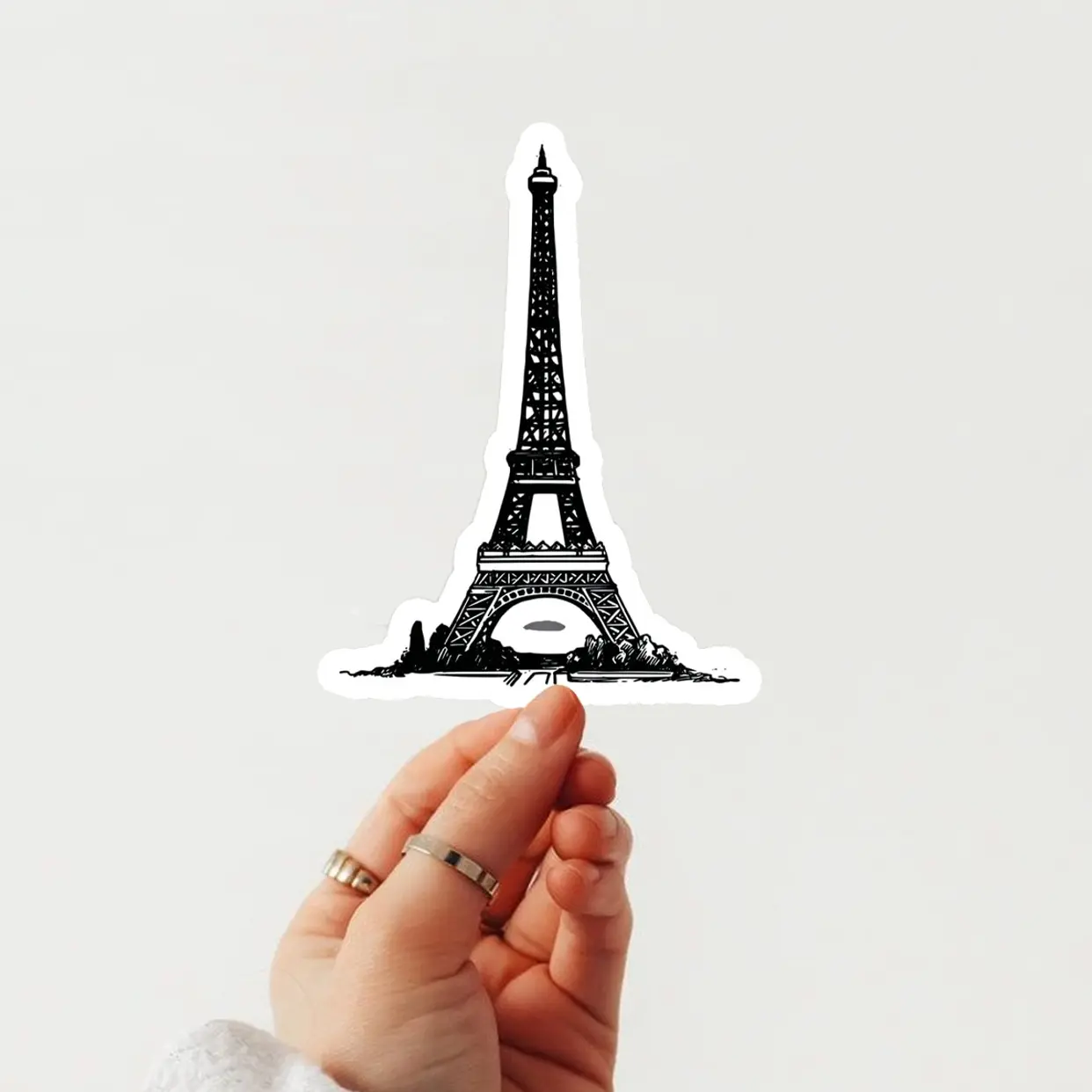 3pcs Eiffel Tower Sticker, Paris Aesthetic sticker for Laptop Water Bottle Book Phone