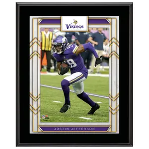Justin Jefferson Minnesota Vikings 10.5" x 13" Sublimated Player Plaque
