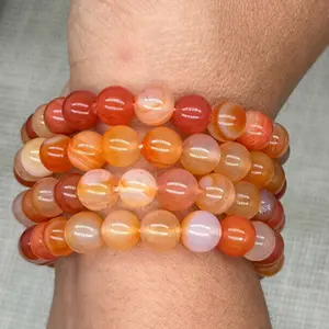 Handmade Carnelian Beaded Bracelets from Urban Rutile • UrbanRutile.Etsy.com