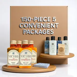 Roomsium 150-Piece Toiletries Set | Victor & N-Recycled Bottle Gift