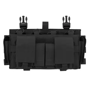 KRYDEX MF IV Tactical Placard with 5.56/9mm Mag Holders & GP Pouches – Compatible with SCARAB Front Panel