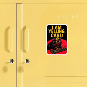 Dungeon Crawler Carl Magnet, I Am Yelling Carl! Magnetic Sticker, Prepotente Meme Desgin, This Is An Outrace Fridge Maget, Perfect for college dorm rooms, school lockers, stocking stuffers, refrigerators