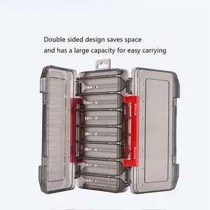 7.87”*4.72”*1.38” Dual-Sided Fishing Gear Box, Durable Storage Solution for Hooks & Lures, Perfect for Outdoor Enthusiasts
