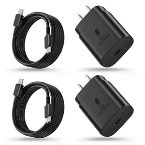 CHENYUNN.US 25W USB C Super Fast Charger Type C for Samsung Galaxy S24 Ultra/S24/S23 Ultra/S23/S23 FE/S22 Ultra/S22/Z Fold 6 5/Z Flip 6 5/Galaxy Tab with 6FT Cable Android Charger Protection