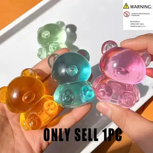 Squishy Mini Cute Bear Maltose Squeeze Toy - Stress Relief Fidget Sensory Toys Soft Slow-Rebound Squishies For Kids And Adults