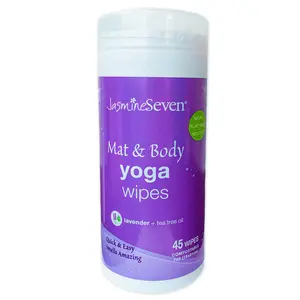 Yoga Mat & Body Wipes - Lavender Tea Tree - 45ct Canister