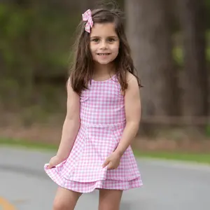 Ruffle Tennis Dress - Pink Gingham Ruffle Tennis Dress - Pink Gingham