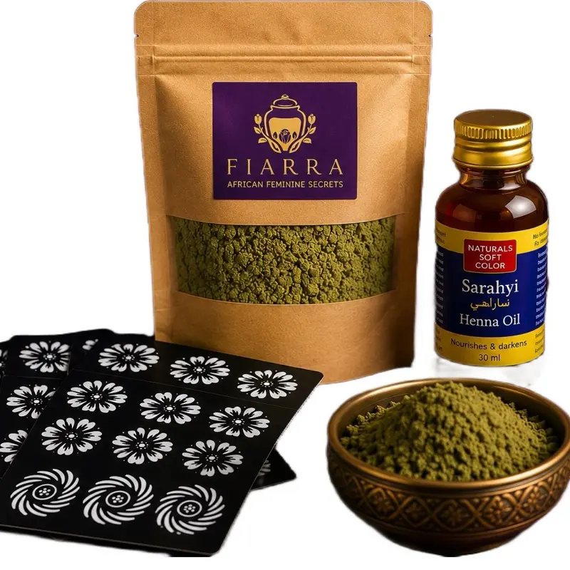 Traditional Henna Temporary Tattoo Kit by FIARRA