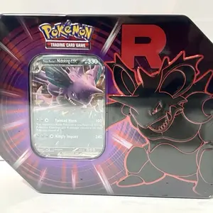 Pokemon TCG Team Rocket Tins Set of 3 Includes Mewtwo ex Nidoking ex & Persian ex Foil Promo Cards and Booster Packs