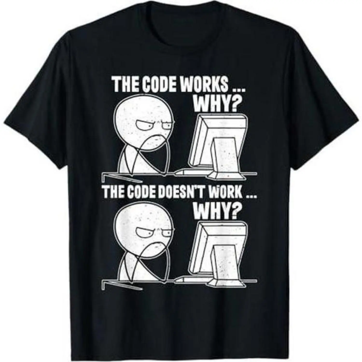 Men's Casual Graphic Tshirt, Funny Programmer Shortsleeve Tee with a Comfortable, Breathable Fit for IT Tech and Coders
