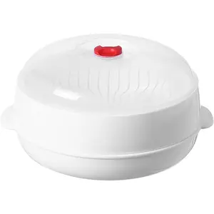 Microwave Vegetable Steamer, Microwave Steamer for Vegetables, Microwave Heating Bowl, Micro Cookware for Cooking (1 - Layer)