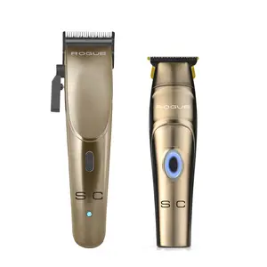 StyleCraft Rogue Combo Set - Professional Cordless Hair Clipper/Trimmer with 9V Magnetic Motor Adjustable Carbon