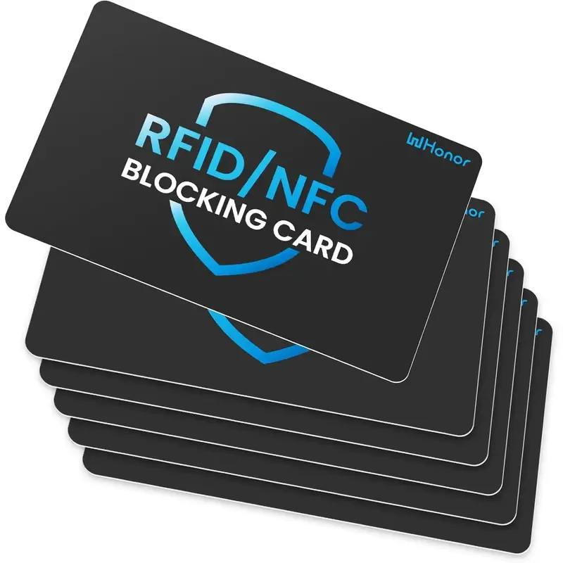 contactless card sleeve Amazon.com: valonic set of 6 RFID blocking sleeves - insertion from the  top, Credit Card Protector sleeve for wallet