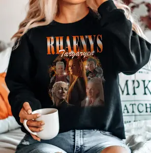Team Black Shirt, Retro 90s Bootleg T-shirt, Rhaenyra Targaryen shirt, Custom Tee From Photo, GOT Fan Shirt, TV Show Character Tee