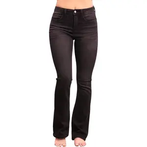 High-Rise Tummy Control Bootcut Black Denim - Three Inseams