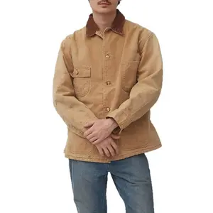 2026 Autumn And Winter Men's American Retro Jacket Pocket Lapel Button