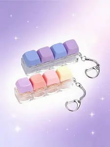 1pc Macaron Color Relax Keychain, Keychain Lanyard, Keyboard Stress Relief Clicker, Office Must-Have, Anxiety Reliever, Perfect Holiday Gift