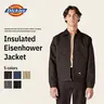 Dickies | TJ15 Insulated Eisenhower Jacket, Full Zip Work Jacket, Full Zip Work Jacket, Men's Workwear, Lightweight Warmth, Wrinkle-Resistant, Stain-Resistant, Easy-Care Finish, Hidden Interior Pocket, Pairs With 874 Pants