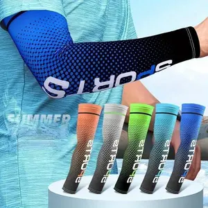 5 Pairs Arm Sleeve UV Sun Protection Sleeves Cooling Sports Sleeve Anti Slip Ice Silk Warmers Arm Covers for Men Women