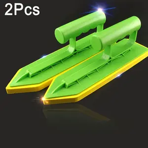 2pcs Rubber Sponge Grout Scraper, Portable Handheld Grout Tool, Ideal for Floor and Wall Tile Installation, Rubber Products Grouting Work