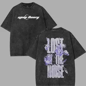 Retro Sleep Theory Lost In The Noise 2025 Album Shirt, Oversize Heavyweight Cotton Tee, 90's Grunge Rock Merch, Y2K Classic Menswear, Fabric