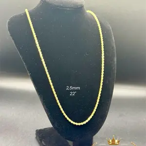 10K Gold Rope Chain 2.5mm 22” – Real Gold LA