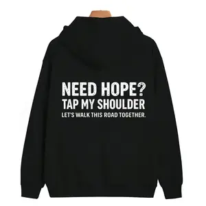 Walk Together Through Tough Times – Hope Is A Shared Journey Long Sleeve Hoodie