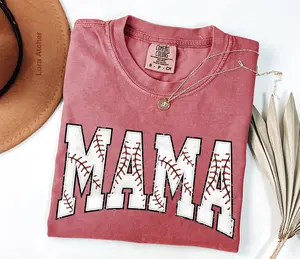 Comfort Colors Baseball Mama Shirt, Mothers day Gift For Baseball Mom, Gift For Baseball Lover Mom Shirt, Mothers Day Shirt,Baseball Season, Mothers day Gift - LORA ATCHER