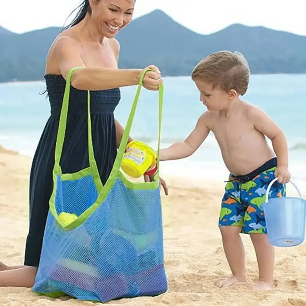 Large Beach Bag, 1 Count Kids Toy Storage Large Beach Bag with Handle, Women Cosmetic Makeup Bag, Multipurpose Home Organizer, Multifunctional Storage Solution, Storage Bags