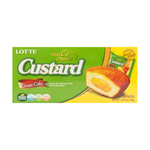 LOTTE Korea Custard Cream Cake 6 pc 138g