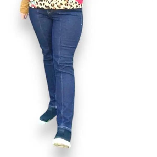 LuLaRoe Women's Slim Straight Leg Jeans, Mid-Rise Vintage Wash Denim with Contouring Mesh Waistband, Casual Fitted Bottom Clothes (4% Polyester, 3% Elastane), Bottoms, Slim Fit