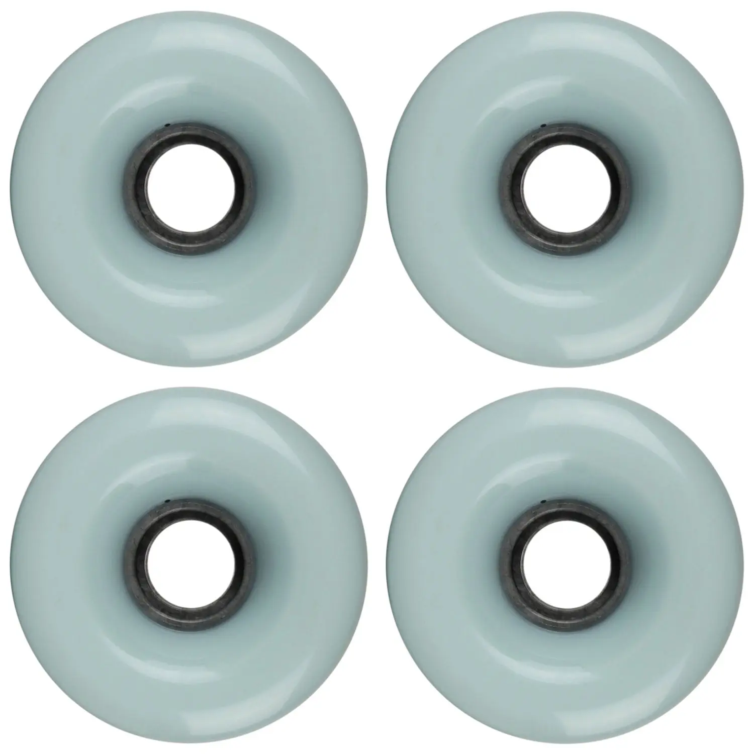 Longboard Wheels 70mm Smooth Light Blue USA Made 78A