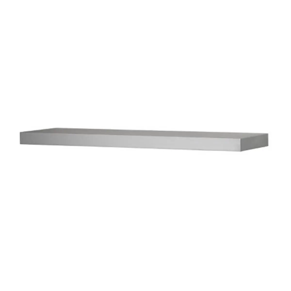 212 MAIN Amore Designs 48 in. Contemporary Silver Straight Wooden Shelf, Flush-Mount Wall Shelf for Office & Commercial Furniture Decor, Shelves