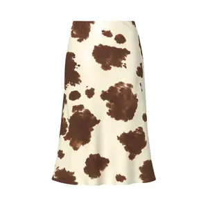 Olive and Bette's - Cow Printed Midi Skirt