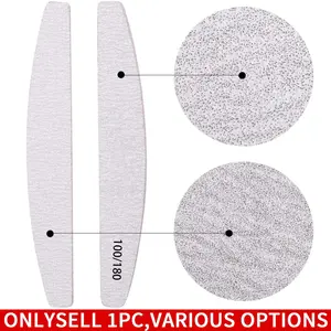 Double-sided Nail File, 10pcs/set 100/180 Grit Nail File, Professional Nail Polishing Tool, Nail Care Tool, Manicure & Pedicure Tool for Home & Salon Use, Nail File Kit