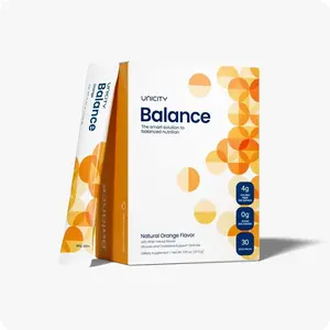 UNICITY BALANCE NATURAL ORANGE STICK PACKS -  Concentrated Drink Mix (30 Packets). Dietary Supplement. (30-Day Supply)