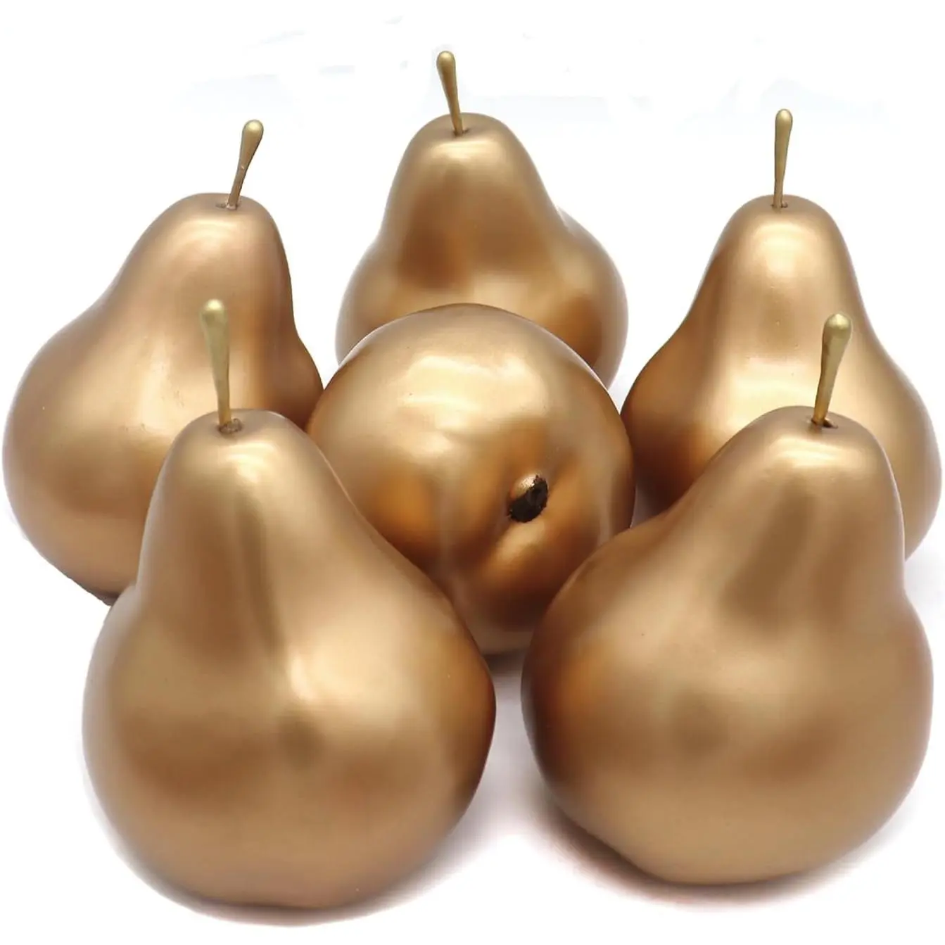 6 count  Pears Artificial Fruits   Pear for Home Fruit Shop Supermarket Desk Office Restaurant Decorations Or Props ()