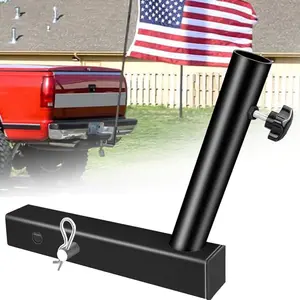 Hitch Flag Pole Holder for Truck – Heavy-Duty 2” Receiver Mount | Adjustable Car Flag Pole for Jeep, SUV, RV & Pickup