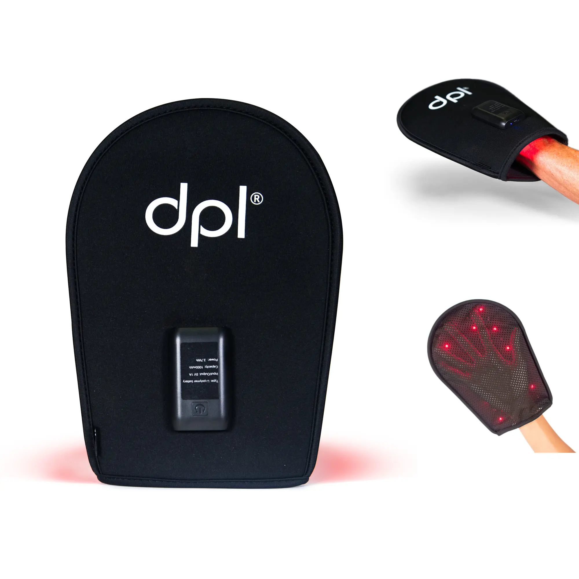 dpl Flex Mitt - LED Light Therapy for Hand Pain Relief - For Muscle Joint & Nerve Pain Relief