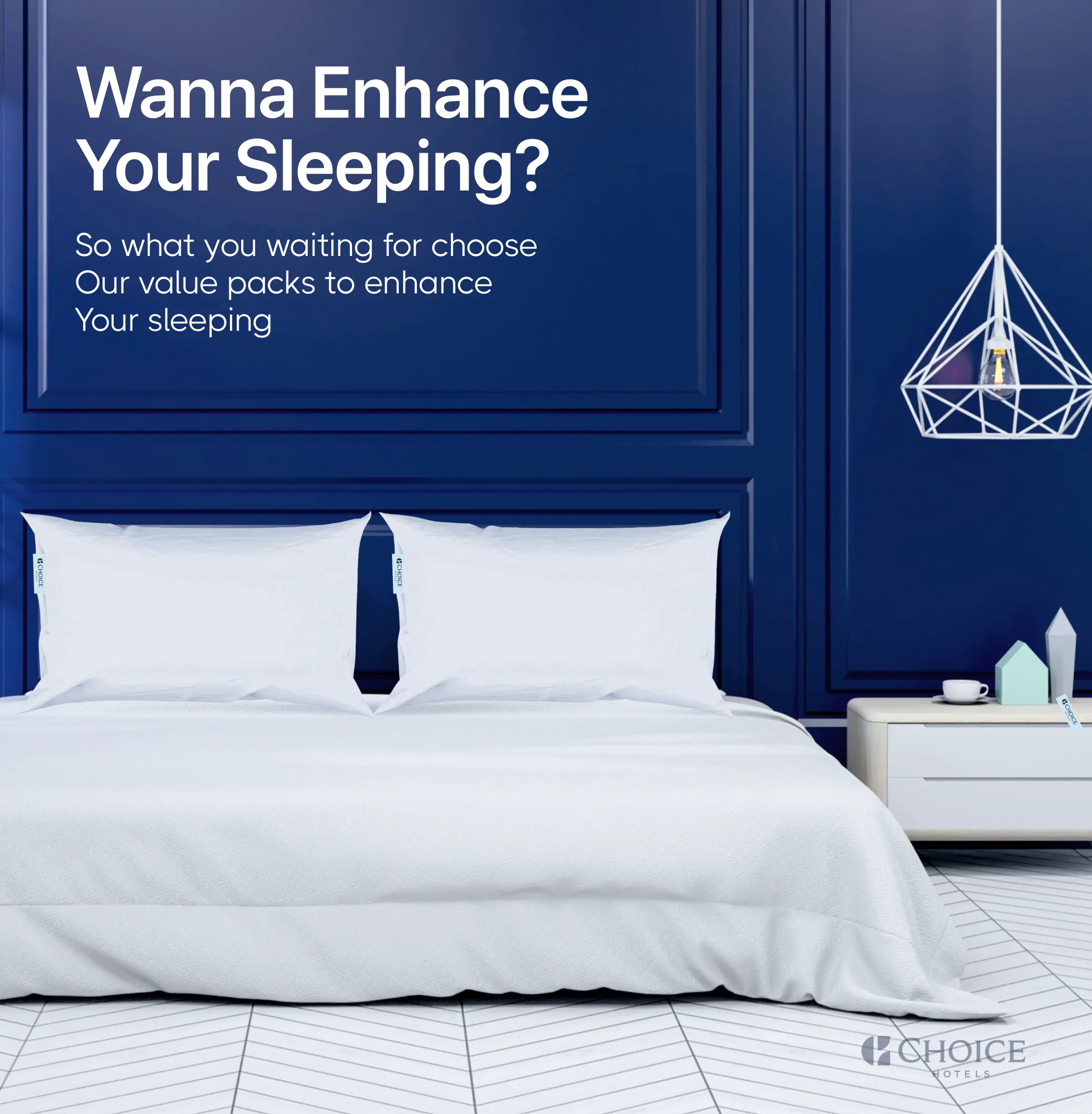 Choice Hotels BLUE LABEL Firm Classic Pillow, Featured at Many Hotels Made in USA