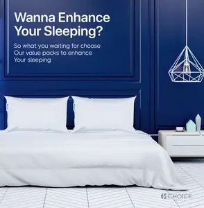 Choice Hotels BLUE LABEL Firm Classic Pillow, Featured at Many Hotels Made in USA
