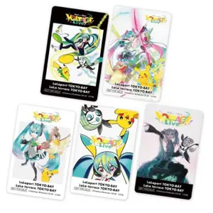 Pokemon feat Hatsune Miku Clear Promo Card Complete Set Lalaport Tokyo Bay