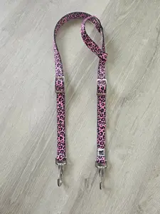 Pink leopard headstall