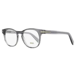 Zegna Keyhole Oval Eyeglasses EZ5268 020 Transaparent Gray 51mm